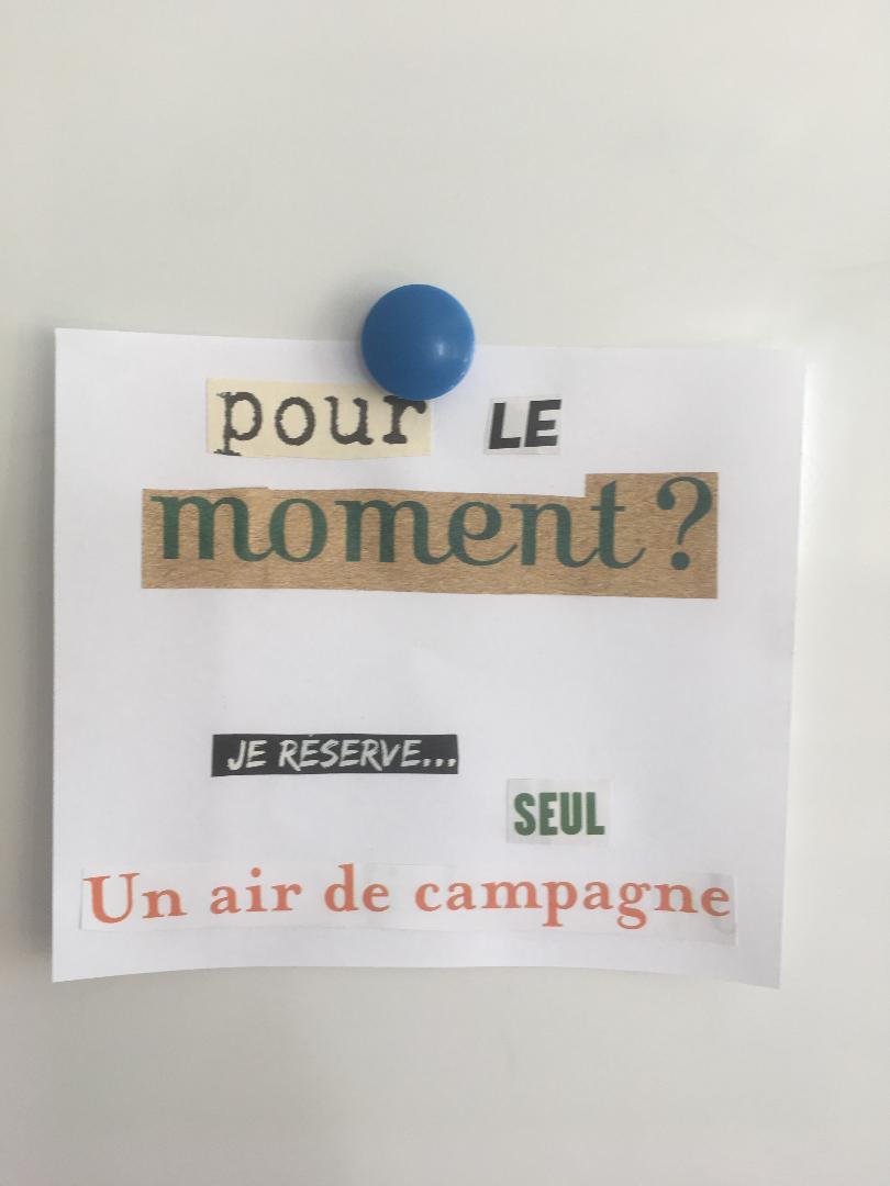 Dernière séance poétique!