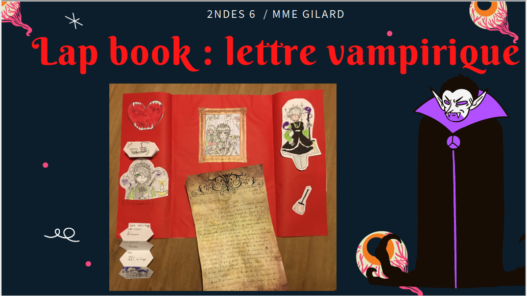 Lap Book: Lettre vampirique...