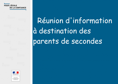 rencontre parents des élèves de seconde