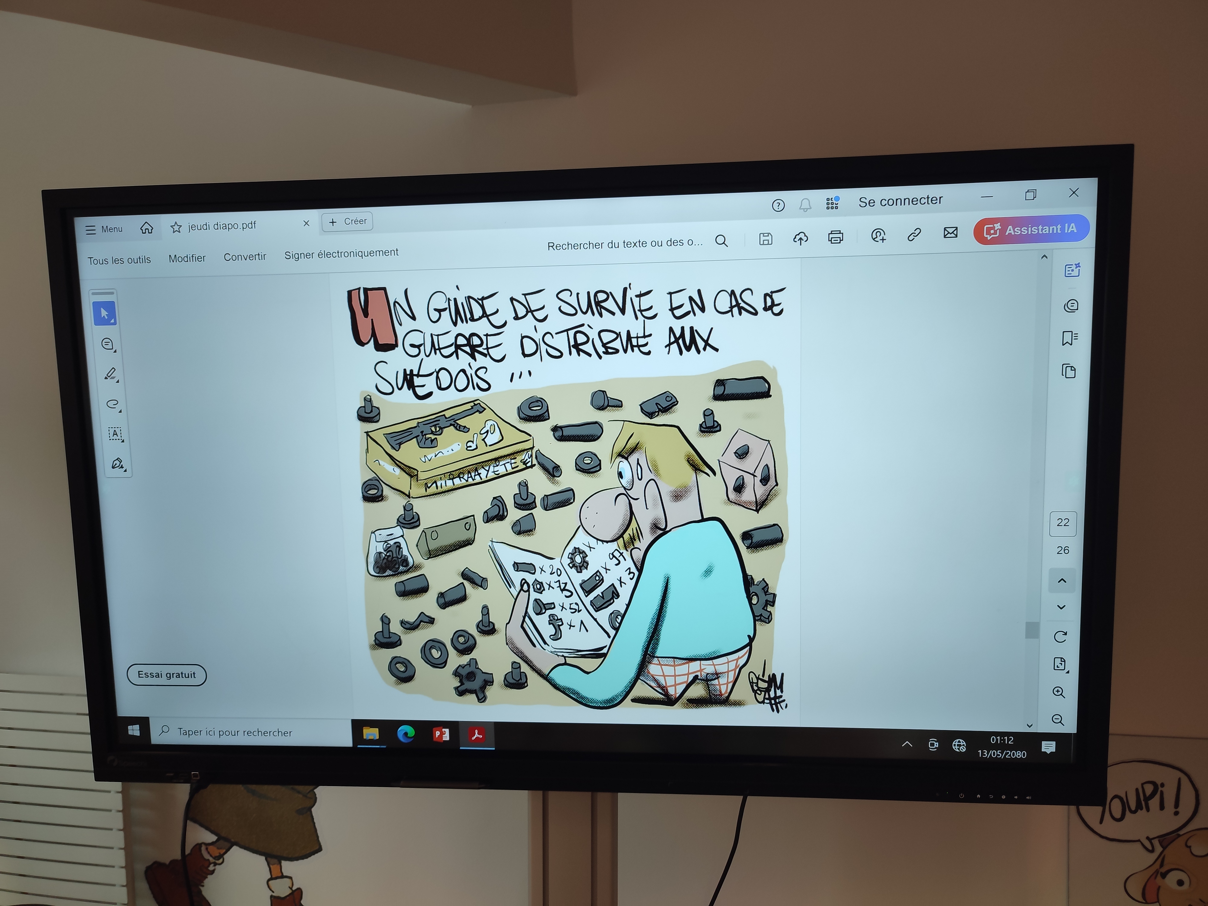 Jeunes en librairie / atelier dessin de presse